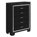 Allura Chest in Black 1916BK-9 - Furniture Now (CA)