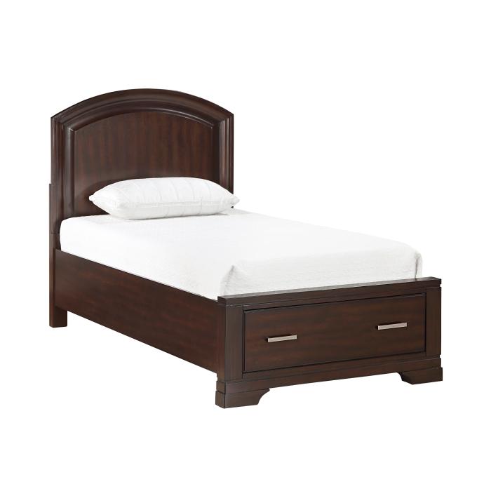 1520CHT-1-Youth (3) Twin Platform Bed with Footboard Storage - Furniture Now (CA)
