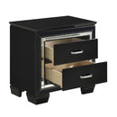 Allura Nightstand in Black 1916BK-4 - Furniture Now (CA)