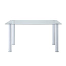 5538W - (2)Dining Table, Glass Top - Furniture Now (CA)