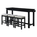 5713BK - 4-Piece Pack Counter Height Set - Furniture Now (CA)