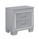 Allura Nightstand in Silver 1916-4 - Furniture Now (CA)