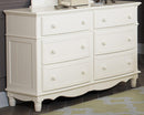 Clementine 6 Drawer Dresser in White B1799-5 - Furniture Now (CA)