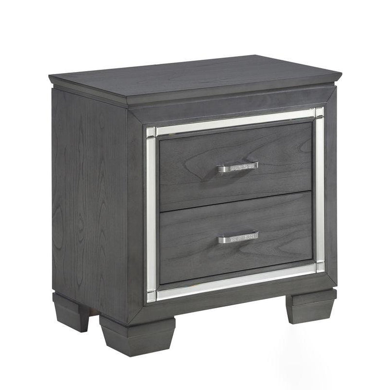 Allura Nightstand in Gray 1916GY-4 - Furniture Now (CA)