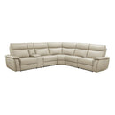 8259RFTP6SCPWH - (6)6-Piece Modular Power Reclining Sectional with Power Headrests - Furniture Now (CA)