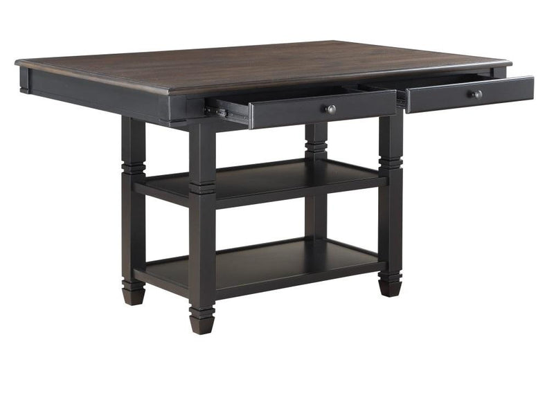Baywater Counter Height Table in Natural and Black 5705BK-36 - Furniture Now (CA)