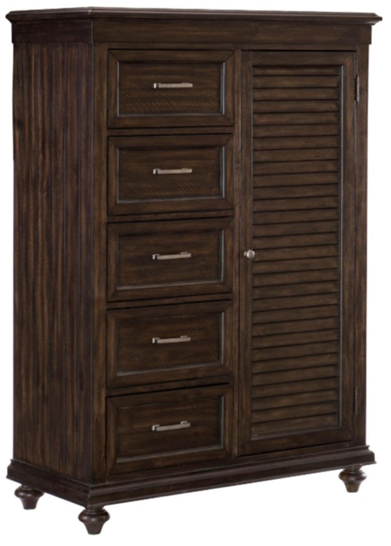 Cardona Wardrobe Chest in Driftwood Charcoal 1689-10 - Furniture Now (CA)