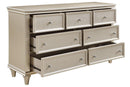 Celandine 7 Drawer Dresser in Silver 1928-5 - Furniture Now (CA)