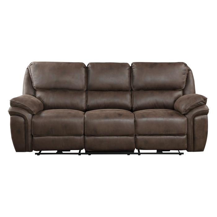 8517BRW-3PW - Power Double Reclining Sofa - Furniture Now (CA)