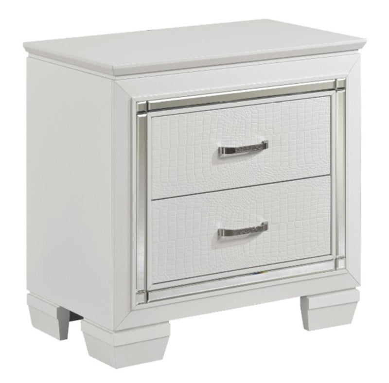 Allura Nightstand in White 1916W-4 - Furniture Now (CA)