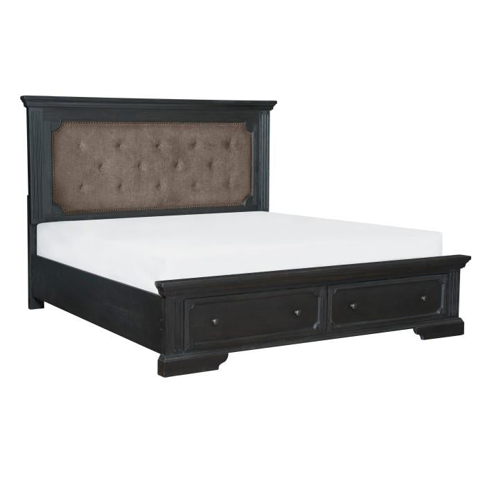 Bolingbrook (3)California King Platform Bed with Footboard Storage - Furniture Now (CA)
