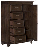 Cardona Wardrobe Chest in Driftwood Charcoal 1689-10 - Furniture Now (CA)
