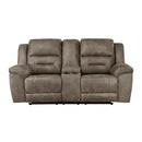 8538BR-2 - Double Reclining Love Seat with Center Console - Furniture Now (CA)