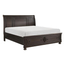 Begonia (3)California King Platform Bed with Footboard Storage - Furniture Now (CA)