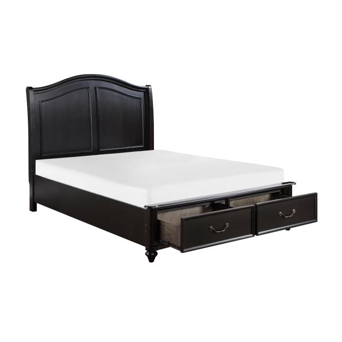 Herman (3) California King Platform Bed with Footboard Storage - Furniture Now (CA)