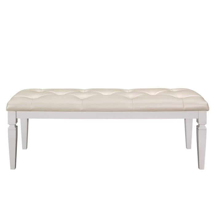 Allura Bed Bench in White 1916W-FBH - Furniture Now (CA)