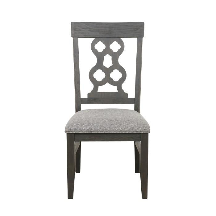 Arasina Side Chair in Dark Pewter (Set of 2) - Furniture Now (CA)