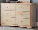 Bartly 6 Drawer Dresser in Natural B2043-5 - Furniture Now (CA)
