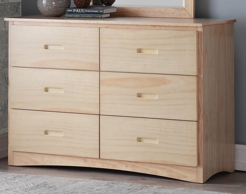 Bartly 6 Drawer Dresser in Natural B2043-5 - Furniture Now (CA)
