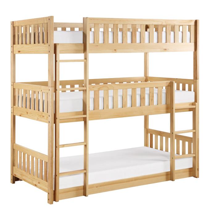B2043TTT-1 - (3) Triple Bunk Bed - Furniture Now (CA)