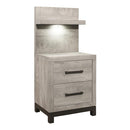 1577-4P-Bedroom (2) Night Stand with Wall Panel - Furniture Now (CA)