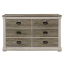 Arcadia Dresser in White & Weathered Gray 1677-5 - Furniture Now (CA)