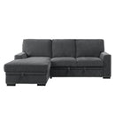 9468CC2LC2R - (2)2-Piece Sectional with Pull-out Bed and Left Chaise with Hidden Storage - Furniture Now (CA)