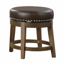 5681BRW-18 - Round Swivel Stool, Brown - Furniture Now (CA)
