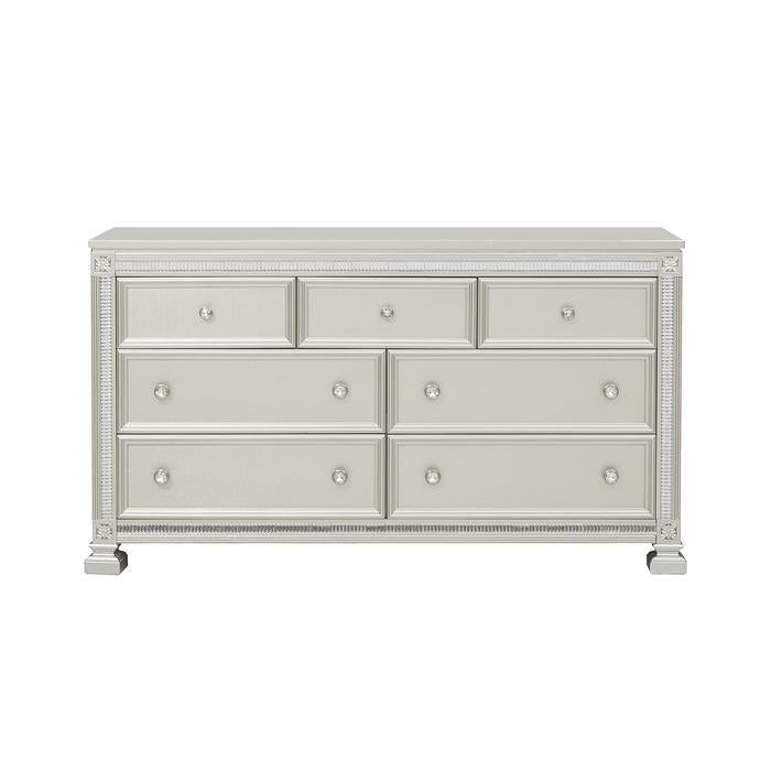Bevelle 7 Drawer Dresser in Silver 1958-5 - Furniture Now (CA)