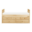 Bartly Twin/Twin Trundle Bed w/ 2 Storage Drawers in Natural B2043PR-1 - Furniture Now (CA)