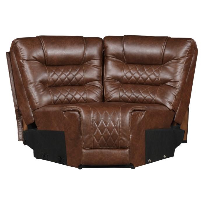 Putnam Corner Seat in Brown 9405BR-CR