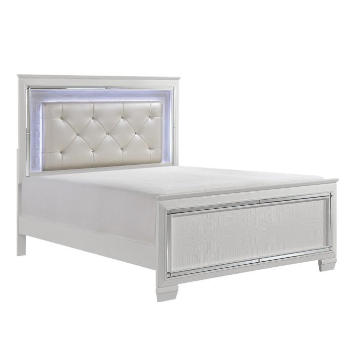 Allura (3)California King Bed, LED Lighting - Furniture Now (CA)