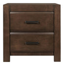Erwan 2 Drawer Nightstand in Dark Walnut 1961-4 - Furniture Now (CA)