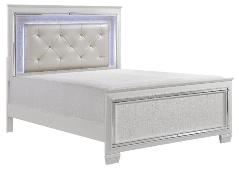 Allura Full Panel Bed in White 1916FW-1 - Furniture Now (CA)