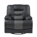 9388GRY-1 - Swivel Glider Reclining Chair - Furniture Now (CA)