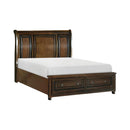 Cumberland (3)California King Sleigh Platform Bed with Footboard Storage - Furniture Now (CA)