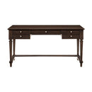 Cardano Writing Desk w/ 3 Working Drawers in Charcoal 1689-16 - Furniture Now (CA)