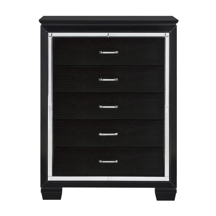 Allura Chest in Black 1916BK-9 - Furniture Now (CA)