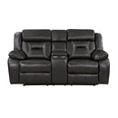 8229NDG-2 - Double Reclining Love Seat with Center Console - Furniture Now (CA)