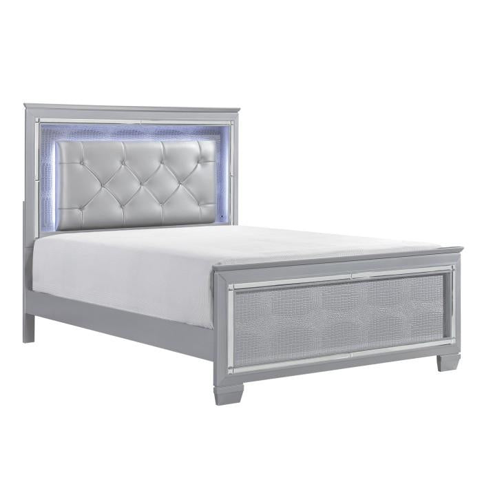 Allura (3)California King Bed, LED Lighting - Furniture Now (CA)