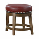 5681RED-18 - Round Swivel Stool, Red - Furniture Now (CA)