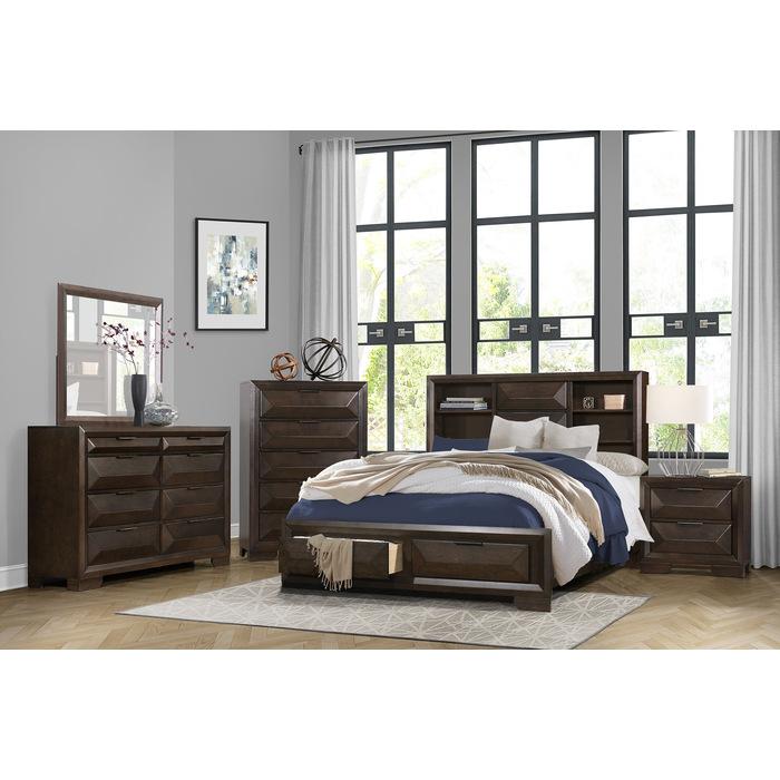 Chesky (3)California King Platform Bed with Footboard Storage - Furniture Now (CA)