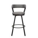 5566-29GY - Swivel Pub Height Chair, Gray - Furniture Now (CA)