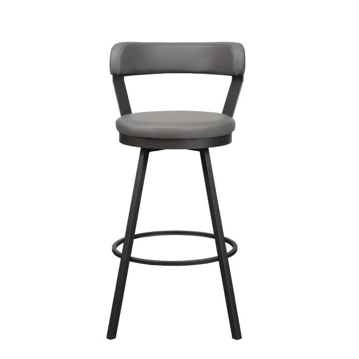 5566-29GY - Swivel Pub Height Chair, Gray - Furniture Now (CA)