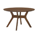 Edam Round Dining Table in Light Oak 5492-52 - Furniture Now (CA)