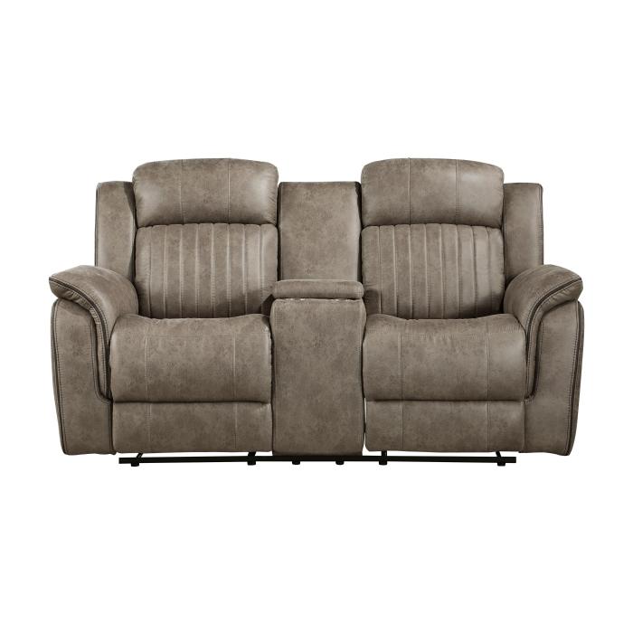 9479SDB-2 - Double Reclining Love Seat with Center Console - Furniture Now (CA)