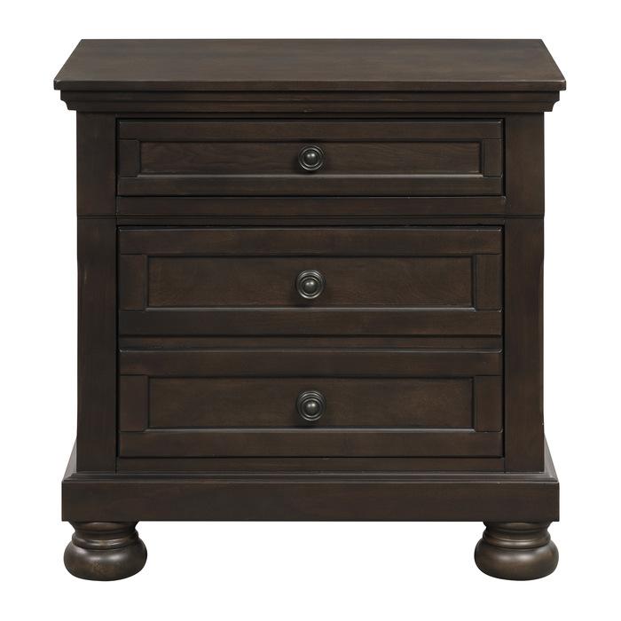 Begonia Nightstand in Gray 1718GY-4 - Furniture Now (CA)
