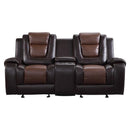 9470BR-2 - Double Glider Reclining Love Seat with Center Console - Furniture Now (CA)