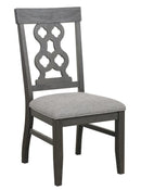 Arasina Side Chair in Dark Pewter (Set of 2) - Furniture Now (CA)