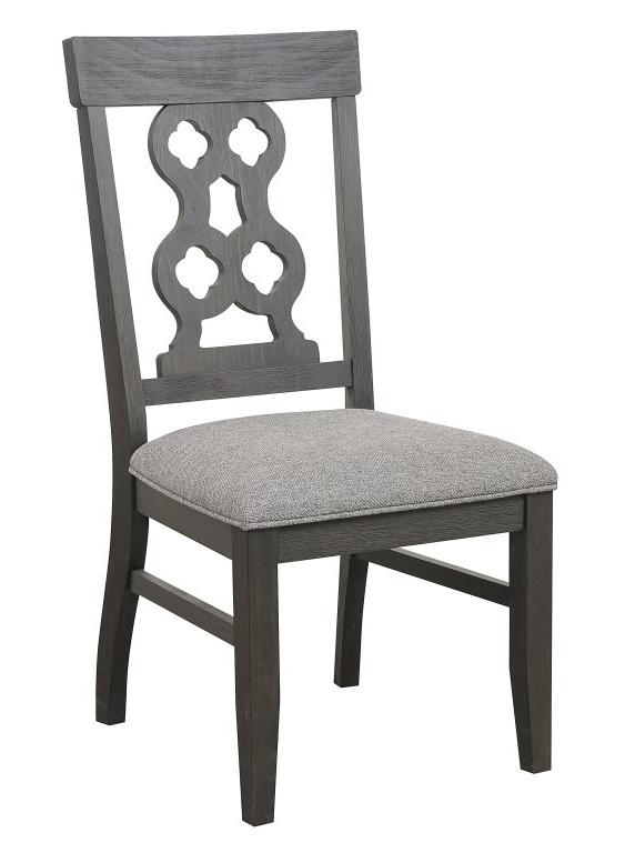 Arasina Side Chair in Dark Pewter (Set of 2) - Furniture Now (CA)